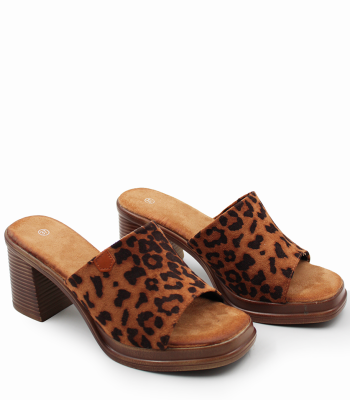Λεοπάρ mule πέδιλο 