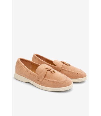Ροζ loafer με διακοσμητικό μεταλλικό στοιχείο