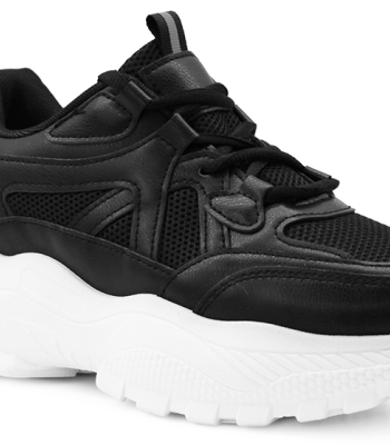  Chunky sneakers σε μαύρο χρώμα