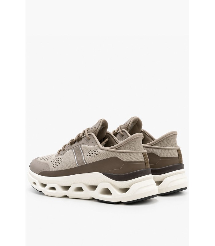 Χακί chunky sneakers με διάτρητο σχέδιο