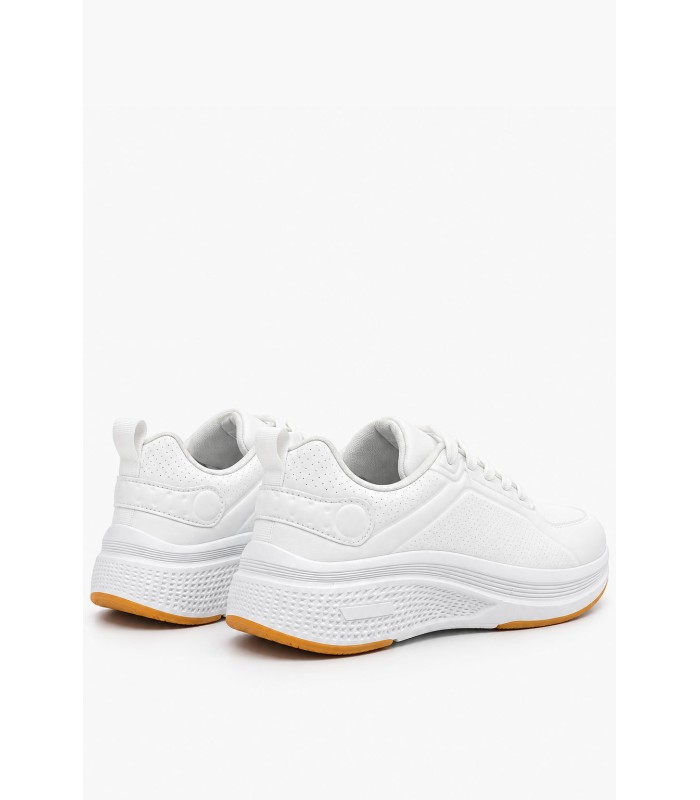 Λευκά sneakers με running σχεδιασμό και ανατομική σόλα