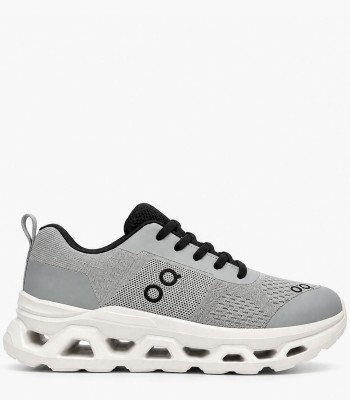 Γκρι sneakers με running σχεδιασμό και ιδιαίτερη σόλα