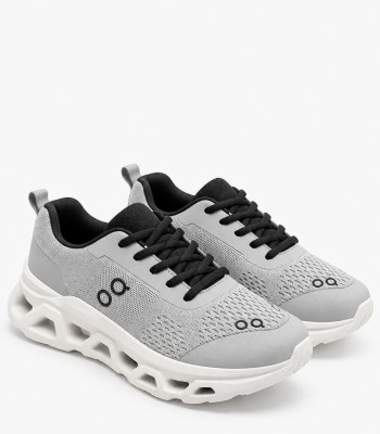 Γκρι sneakers με running σχεδιασμό και ιδιαίτερη σόλα