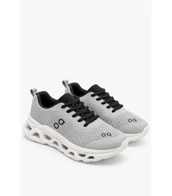 Γκρι sneakers με running σχεδιασμό και ιδιαίτερη σόλα