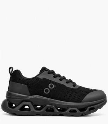 Μαύρα sneakers με running σχεδιασμό και ιδιαίτερη σόλα