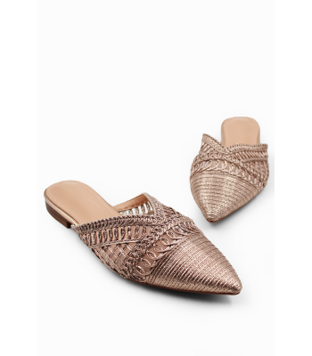 Σαμπανιζέ μυτερά mules