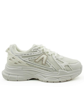 Γυναικεία λευκά sneakers με άνετη σόλα και μοντέρνο design