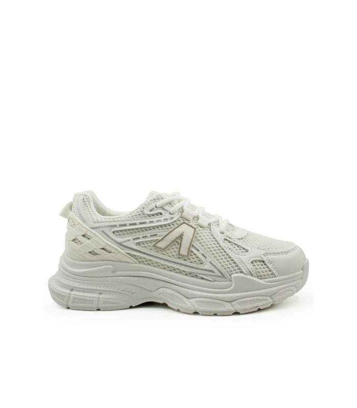 Γυναικεία λευκά sneakers με άνετη σόλα και μοντέρνο design