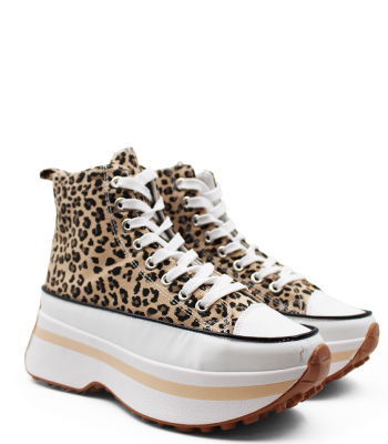Γυναικεία chunky sneakers σε λεοπάρ χρώμα 