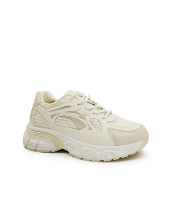 Sneakers μπεζ με chunky σόλα