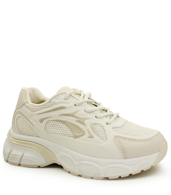 Sneakers μπεζ με chunky σόλα