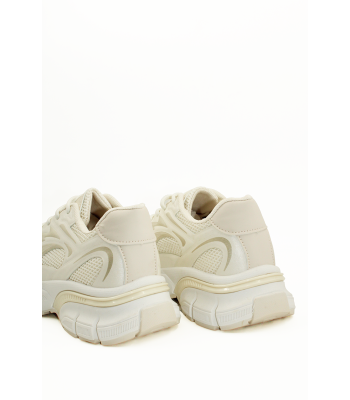 Sneakers μπεζ με chunky σόλα