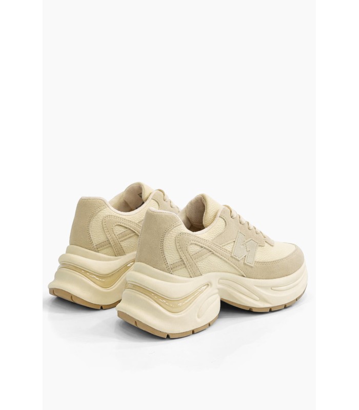 Μπεζ sneaker με chunky σόλα και αθλητικό σχεδιασμό