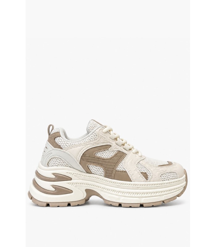 Μπεζ chunky sneakers με χοντρή σόλα