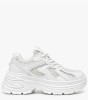Λευκά chunky sneakers με χοντρή σόλα