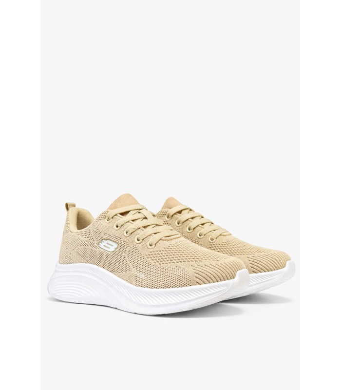Μπεζ sneaker με mesh υφή