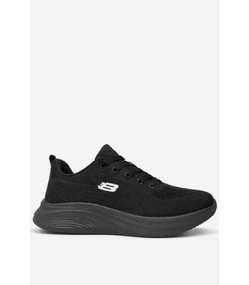 Μαύρο sneaker με mesh υφή