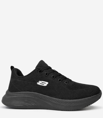 Μαύρο sneaker με mesh υφή
