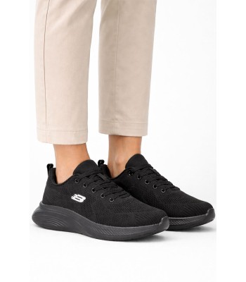 Μαύρο sneaker με mesh υφή