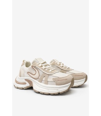 Μπεζ sneaker με chunky σόλα