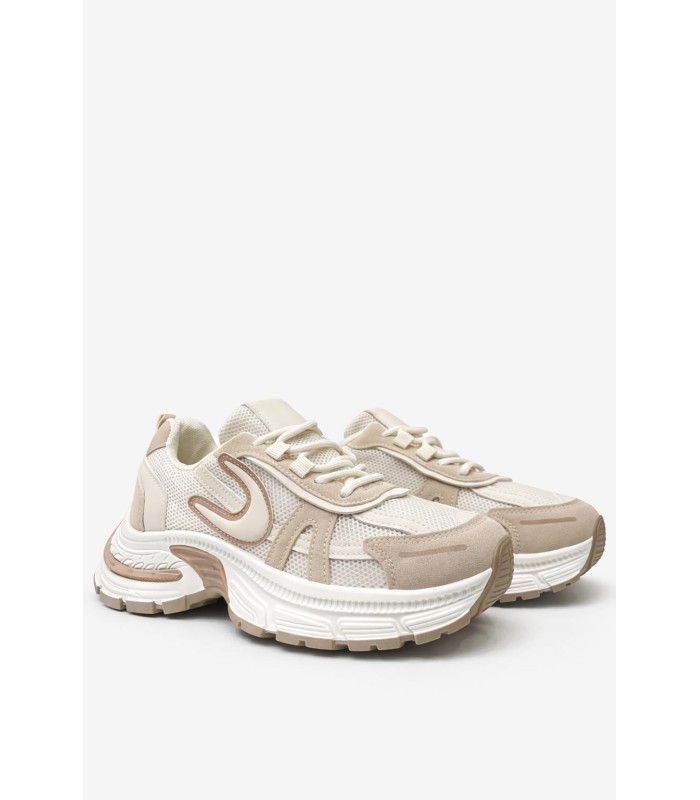 Μπεζ sneaker με chunky σόλα
