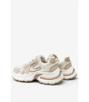 Μπεζ sneaker με chunky σόλα