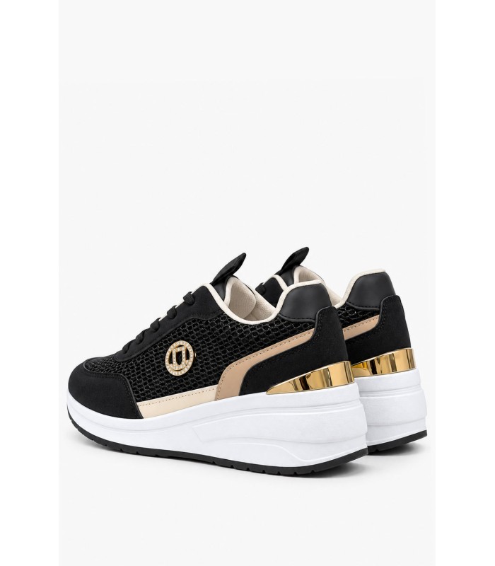 Μαύρο sneaker με mesh και υπερυψωμένη σόλα