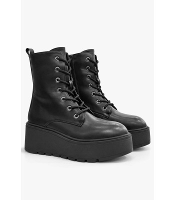 Μαύρο flatform αρβυλάκι με chunky σόλα