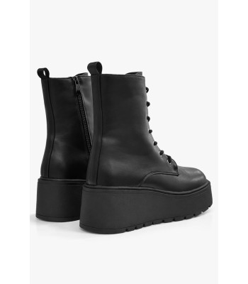 Μαύρο flatform αρβυλάκι με chunky σόλα