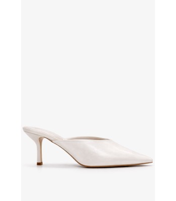 Μπεζ mule γόβα με minimal design