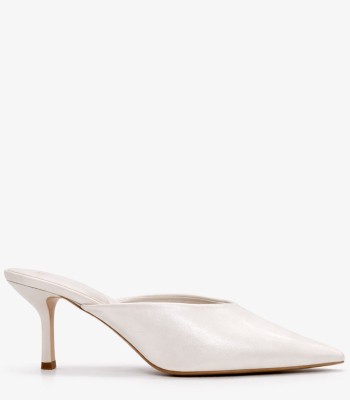 Μπεζ mule γόβα με minimal design