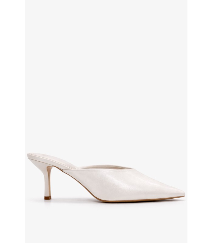 Μπεζ mule γόβα με minimal design