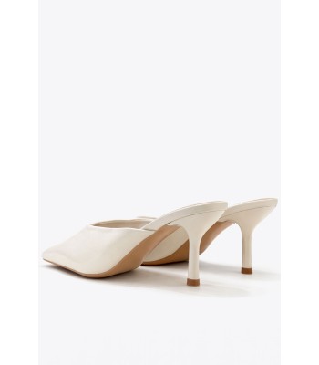 Μπεζ mule γόβα με minimal design