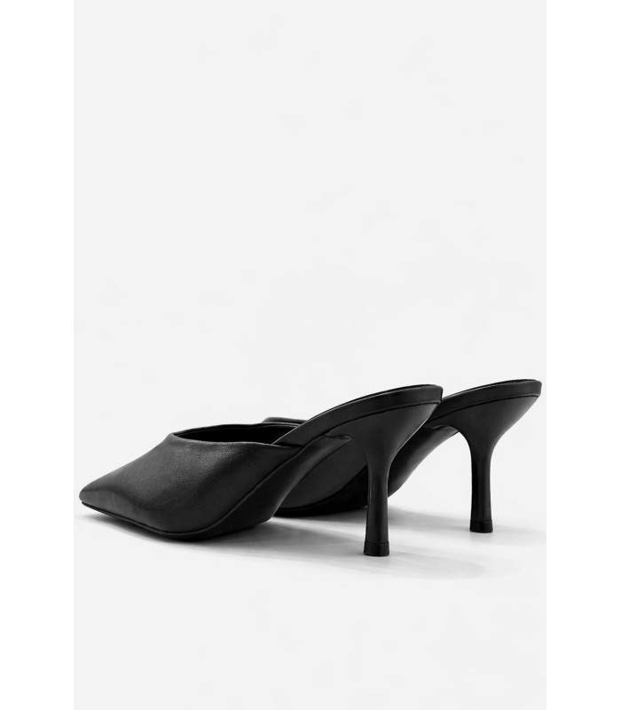 Μαύρη mule γόβα με minimal design